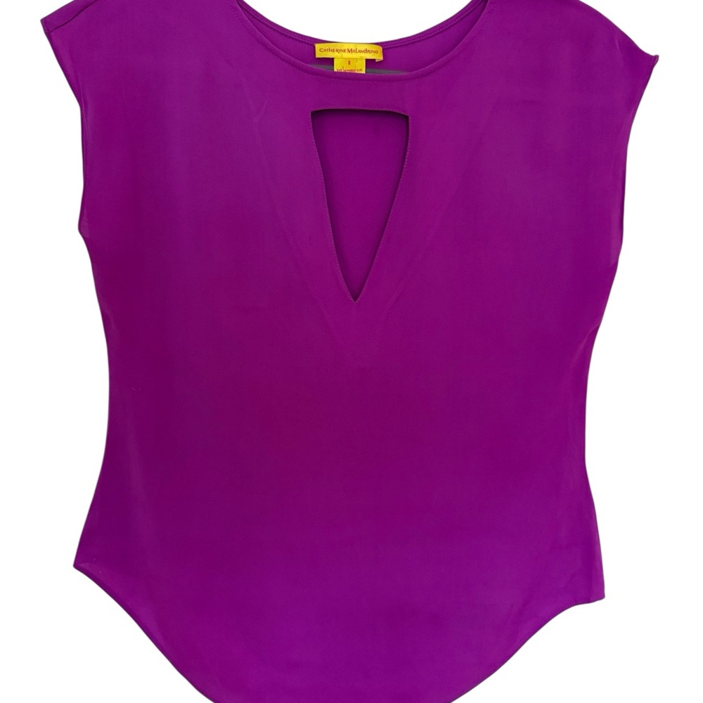 Catherine Malandrino Vibrant Purple Blouse